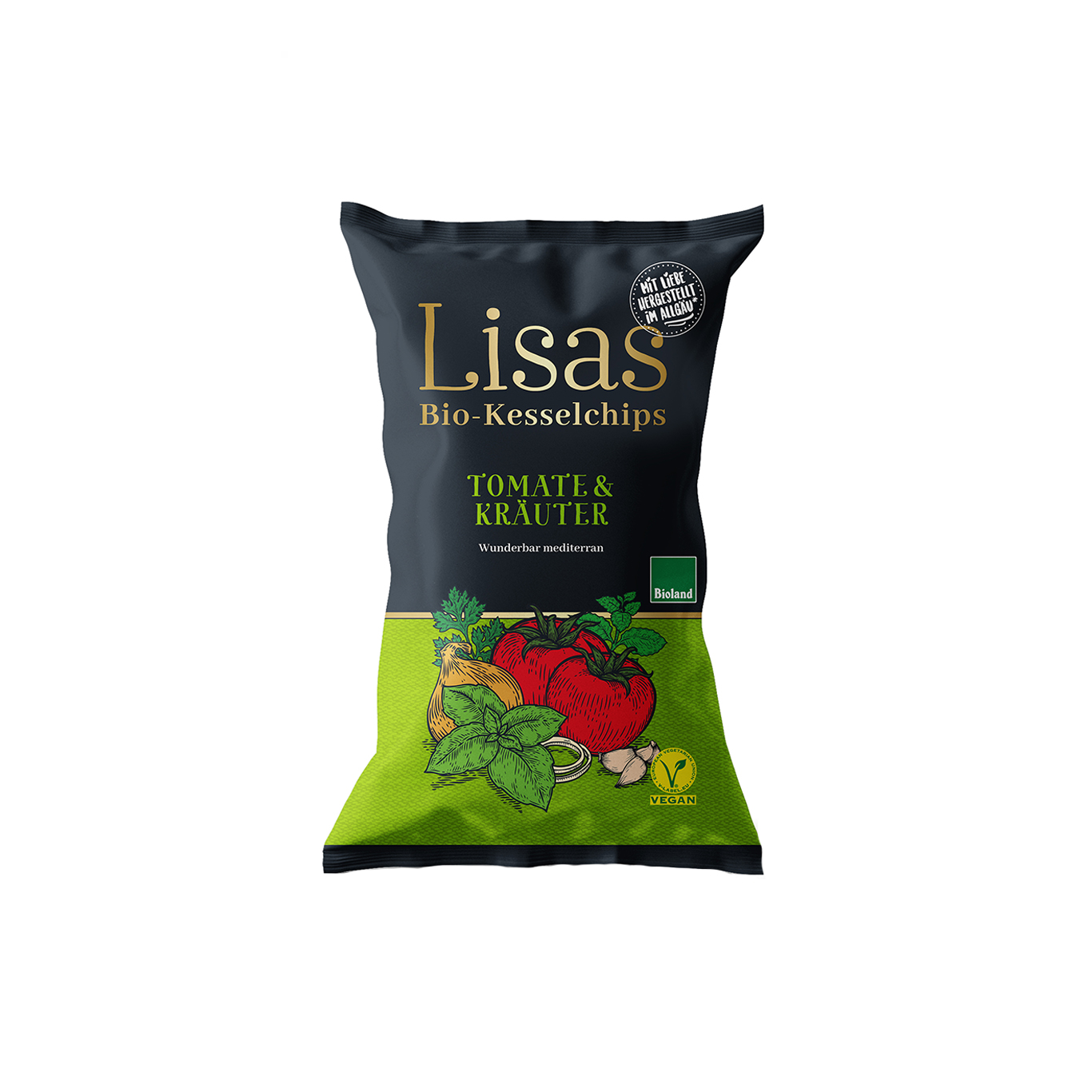 Bio-Kesselchips Tomate Kräuter